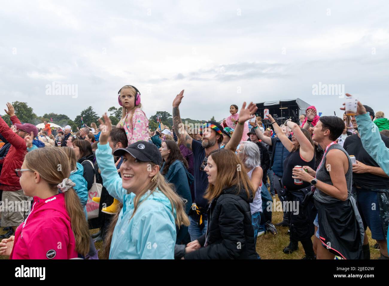 Festival crowd at Carfest North Stock Photo Alamy