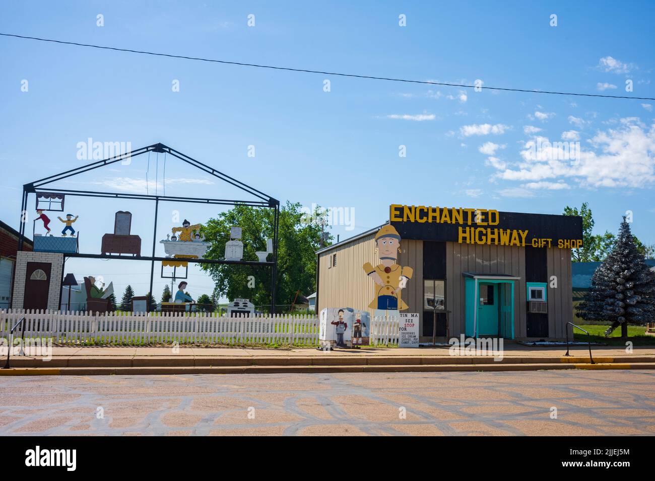 Regent, ND, USA Jun 19, 2022 The Enchanted Highway gift shop is