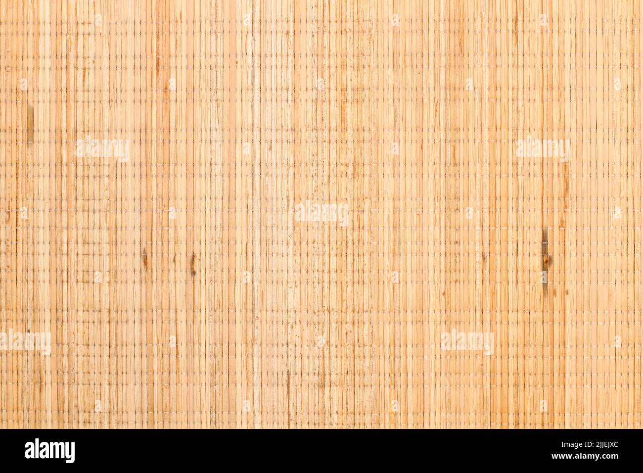 A bamboo table mat in a close up view Stock Photo