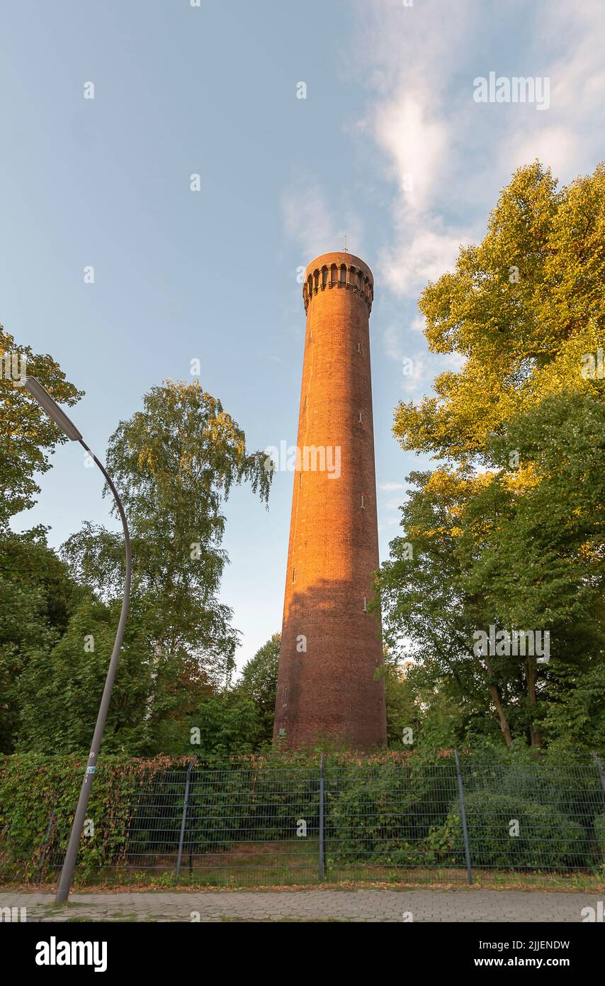 water tower in district Rothenburgsort, Germany, Hamburg Stock Photo