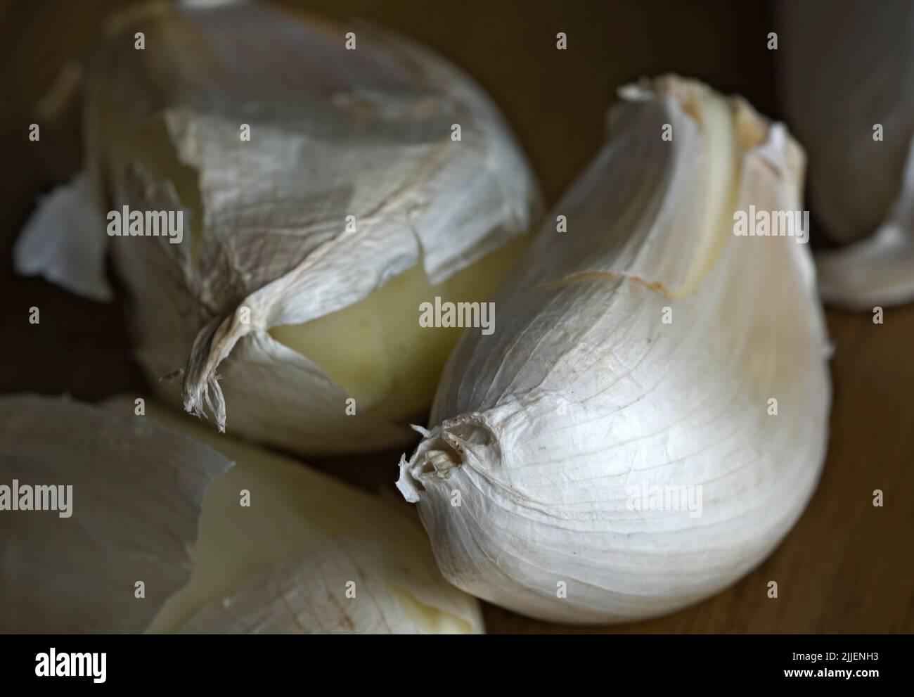 common garlic (Allium sativum), garlic cloves Stock Photo Alamy