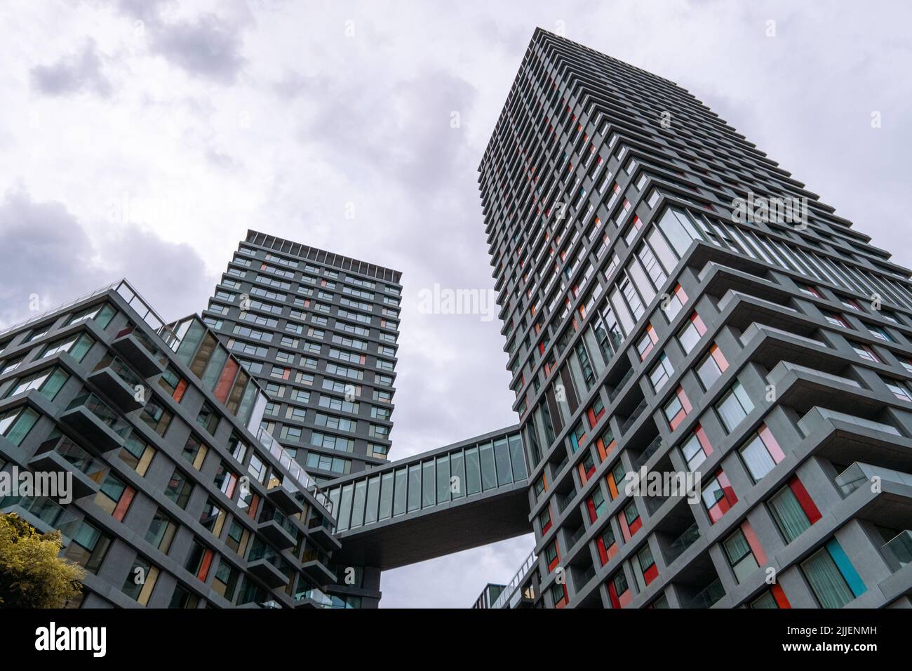 Portlands Place Luxury homes, high rise apartments with skybridge in