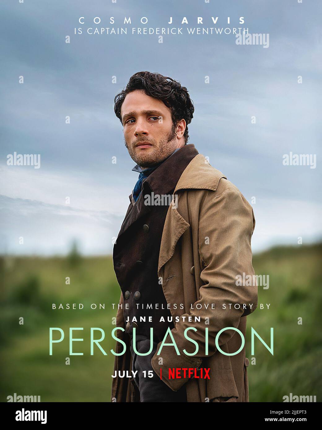 PERSUASION, US character poster, Cosmo Jarvis as Captain Frederick ...