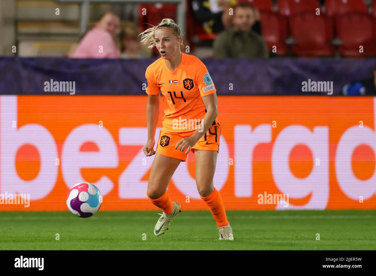 Rotherham, England, 23rd July 2022. Jackie Groenen of Netherlands ...