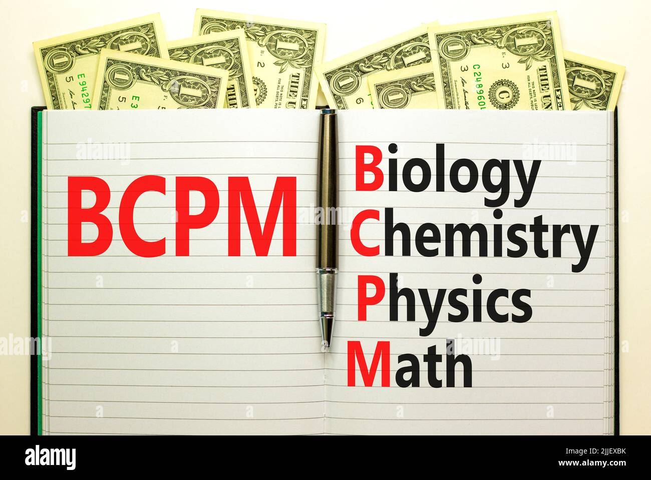 BCPM biology chemistry physics math symbol. Concept words BCPM biology ...