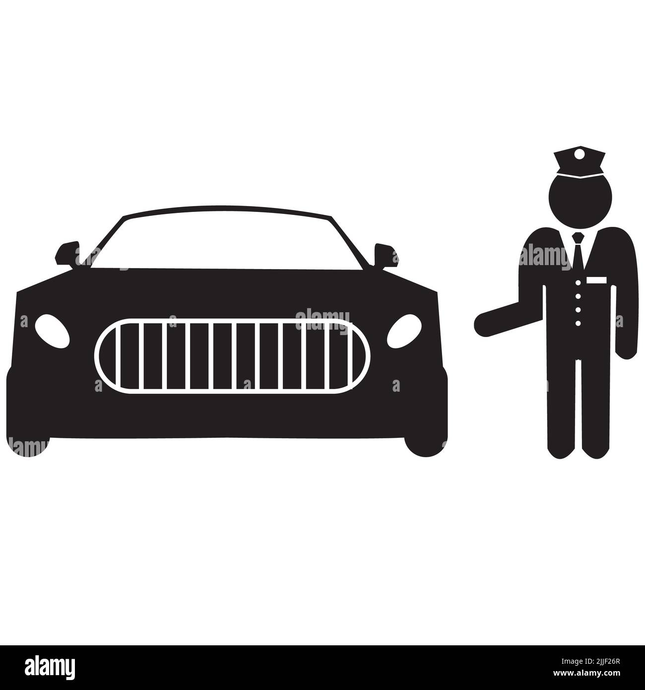 Premium Vector  Valet parking with ticket image and multiple cars on  public car park in flat cartoon illustration