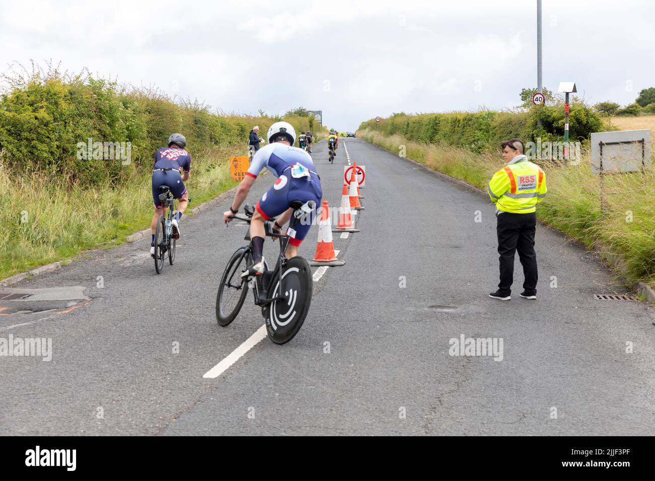 Ironman Uk in 2022 cycling road race event in Bolton,Lancashire,UK