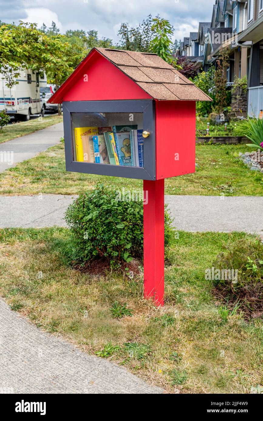 Maple Ridge, BC July 16, 2022 Small community take and leave library
