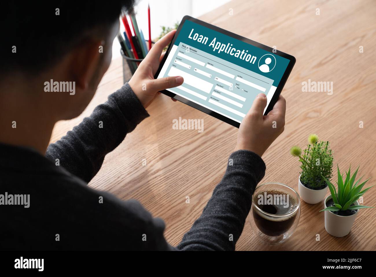 Online loan application form for modish digital information collection