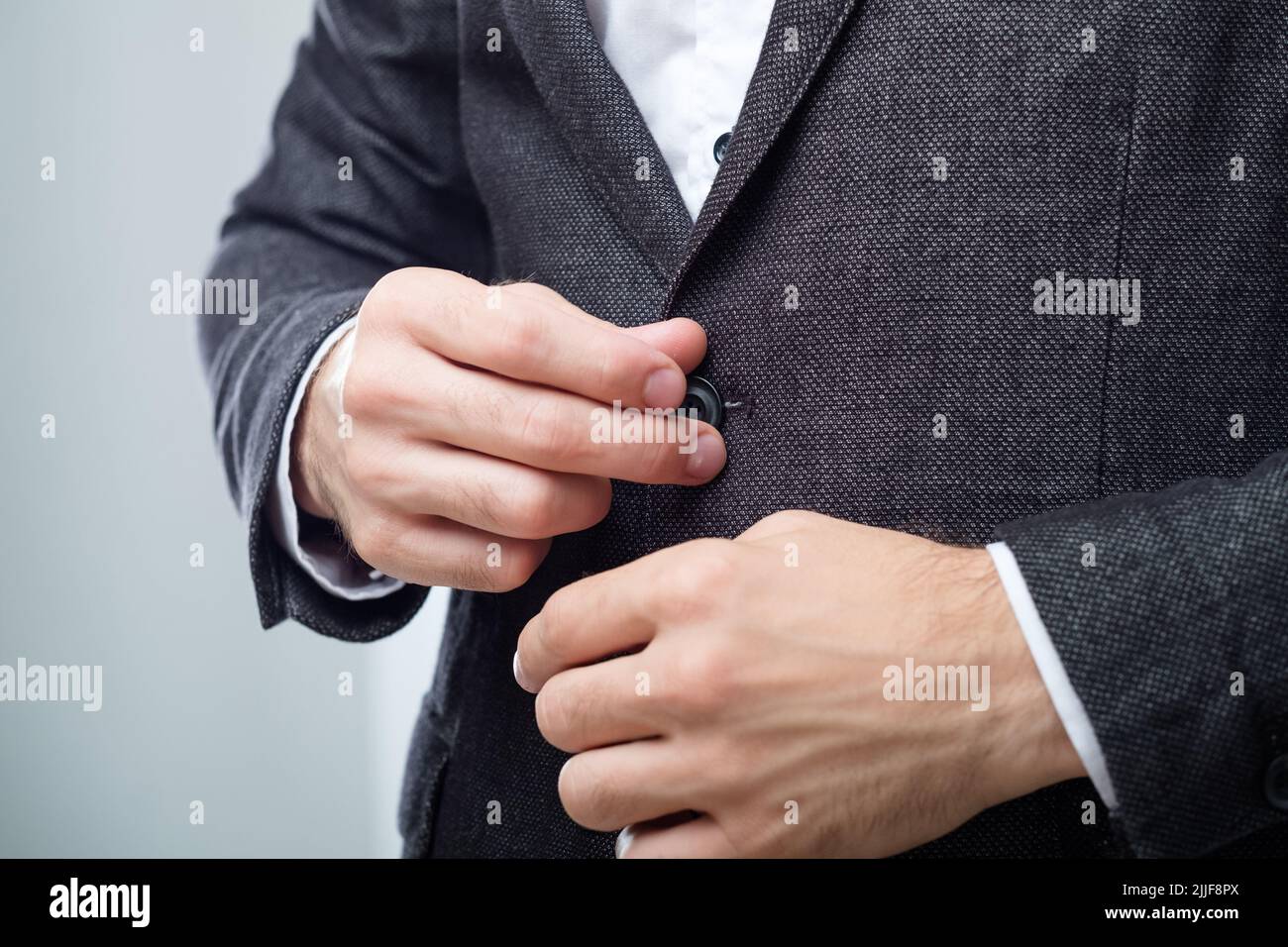 business man suit jacket stylish office dress code Stock Photo Alamy