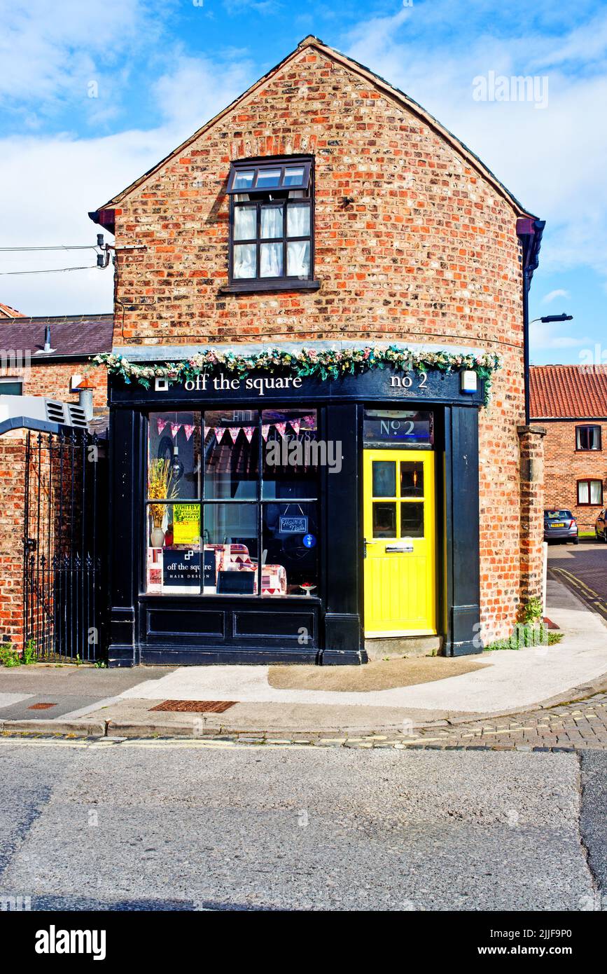 Off the Square Hairdressers and Nails salon, Clifton, York, England Stock Photo