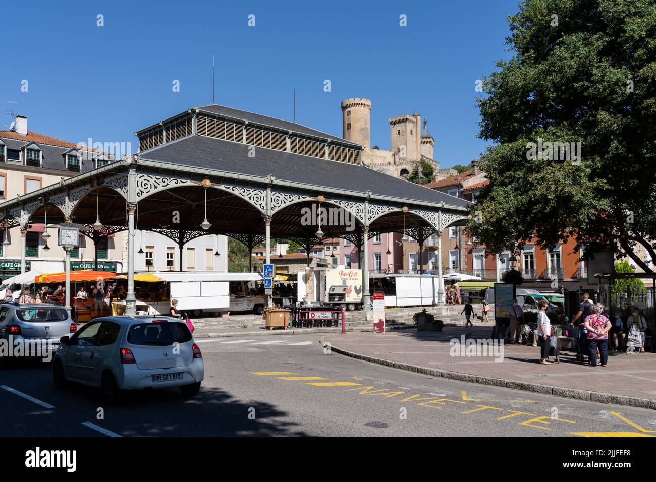 Foix, department of Ariège, Occitanie, Pyrenean mountain range, France Stock Photo