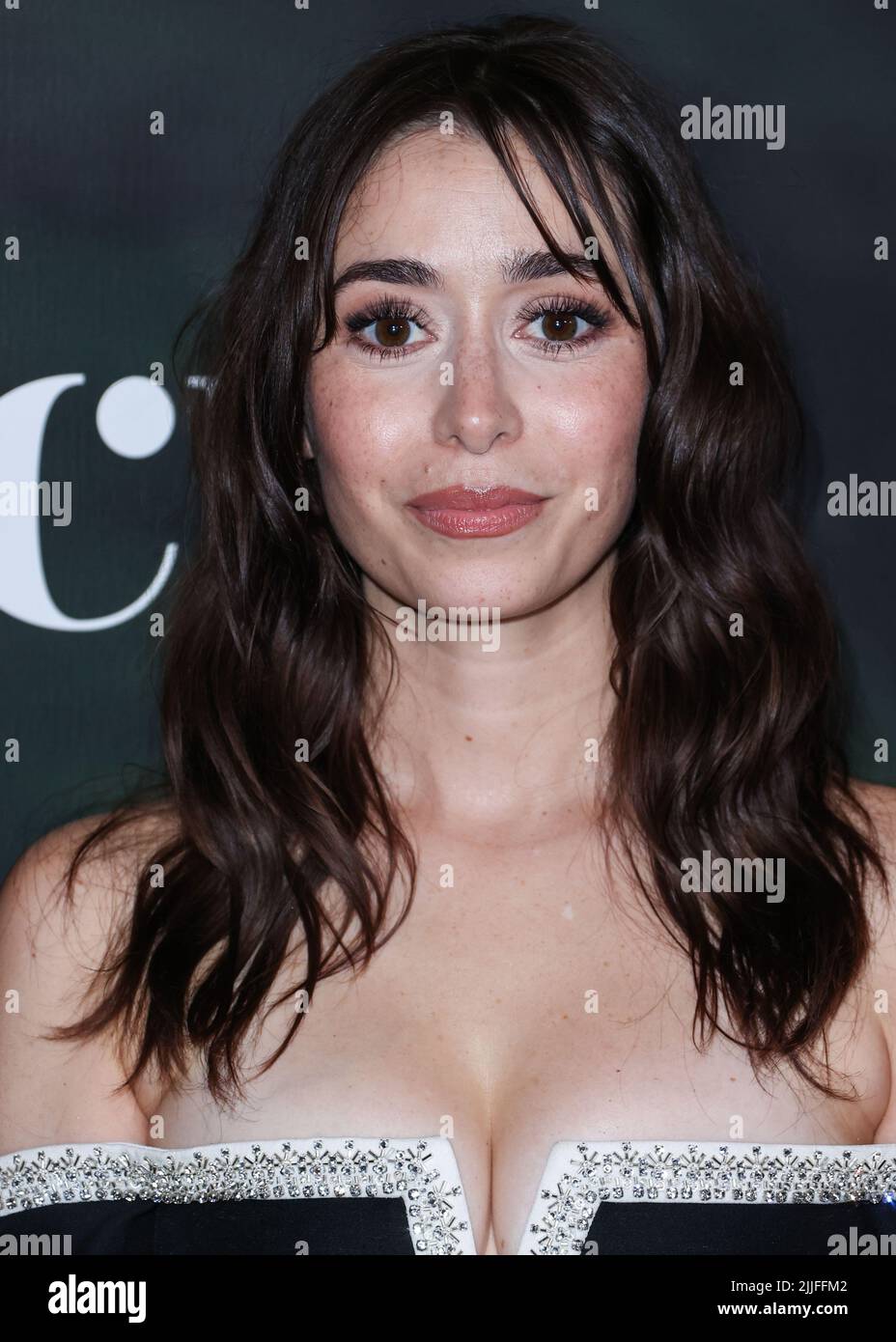 Hollywood, United States. 25th July, 2022. HOLLYWOOD, LOS ANGELES, CALIFORNIA, USA - JULY 25: American actress Cristin Milioti arrives at the Los Angeles Premiere Screening For Peacock's Original Series 'The Resort' hosted by Peacock, UCP and Entertainment Weekly held at The Hollywood Roosevelt Hotel on July 25, 2022 in Hollywood, Los Angeles, California, United States. (Photo by Xavier Collin/Image Press Agency) Credit: Image Press Agency/Alamy Live News Stock Photo