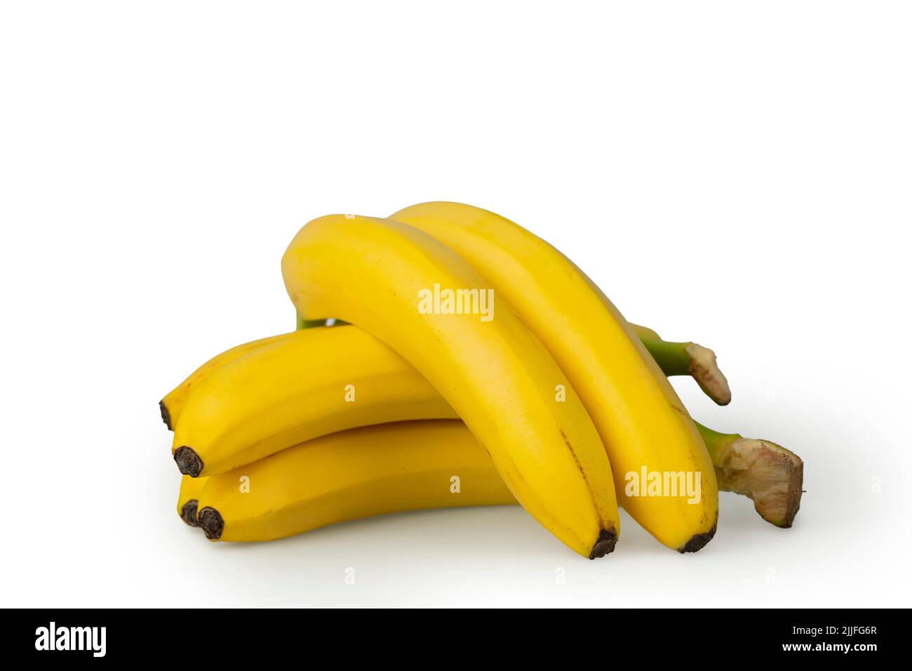Bunch of fresh bananas isolated on white background - stock photo Stock Photo