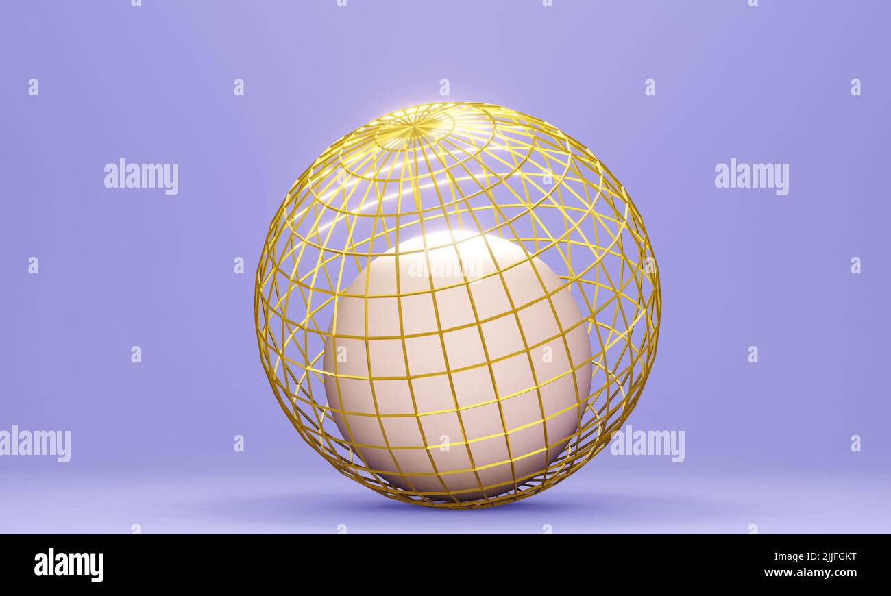 Golden wireframe hi-res stock photography and images - Alamy