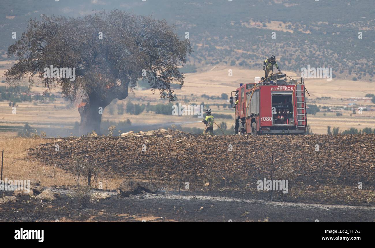 Spain Ávila Mironcillo Wave of fires in Spain As a consequence