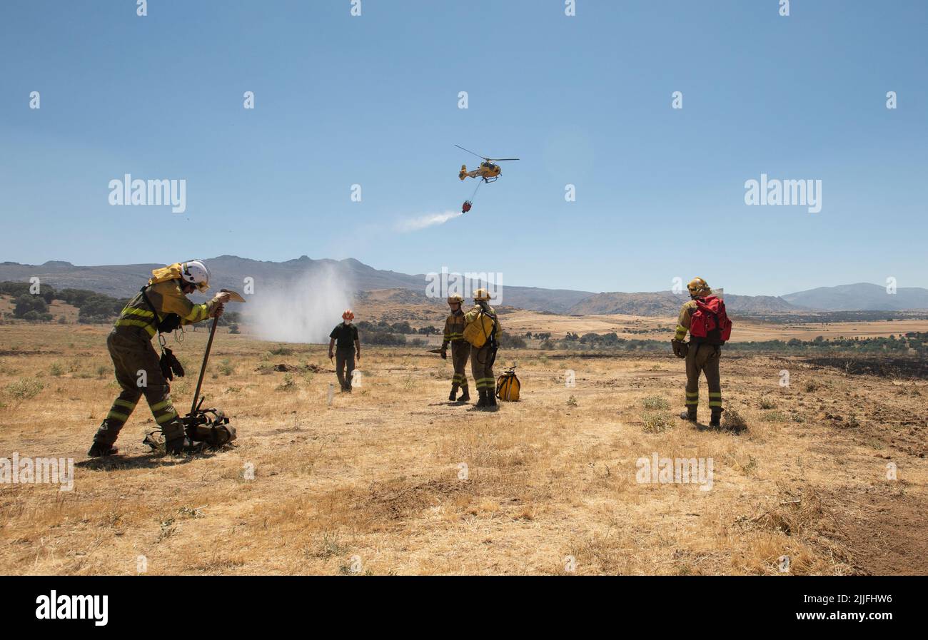 Spain Ávila Mironcillo Wave of fires in Spain As a consequence
