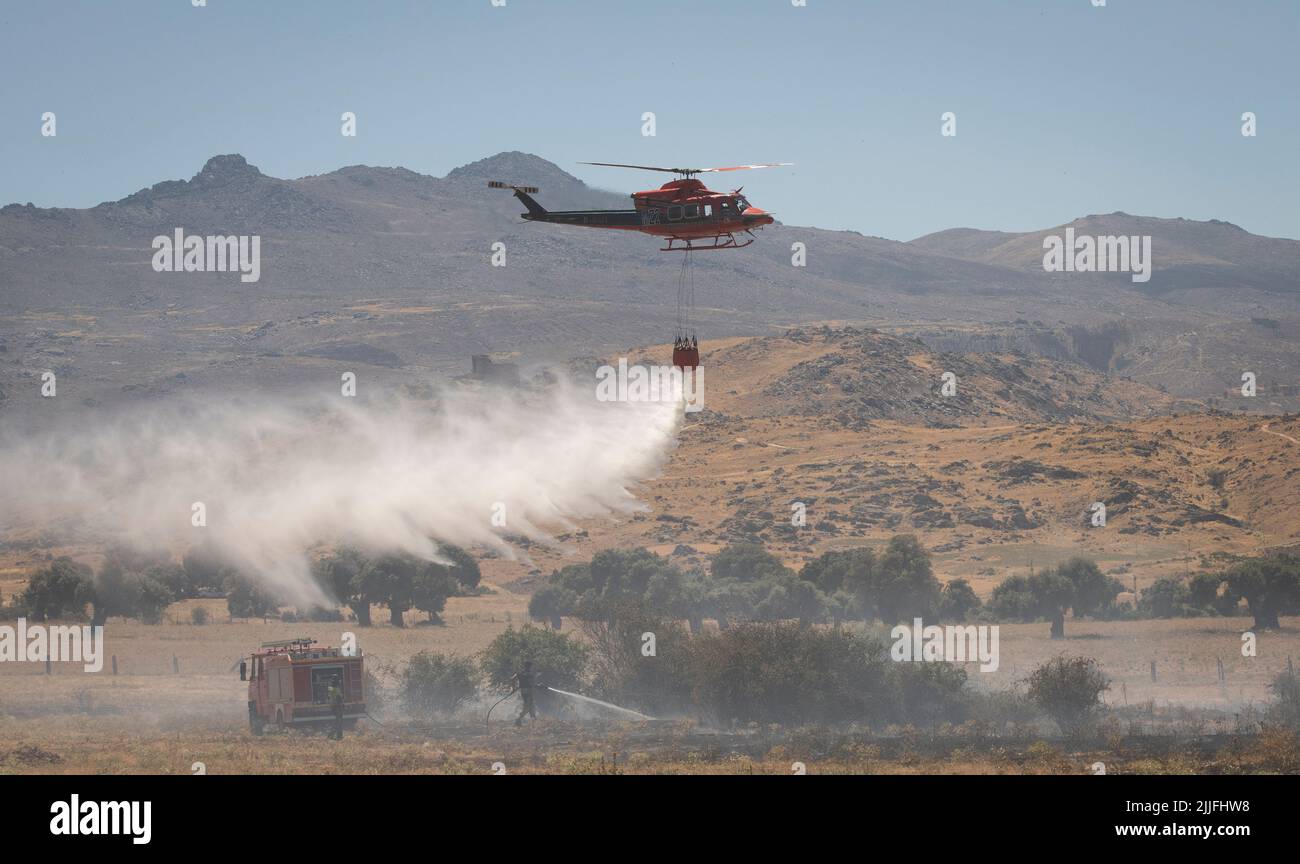 Spain Ávila Mironcillo Wave of fires in Spain As a consequence