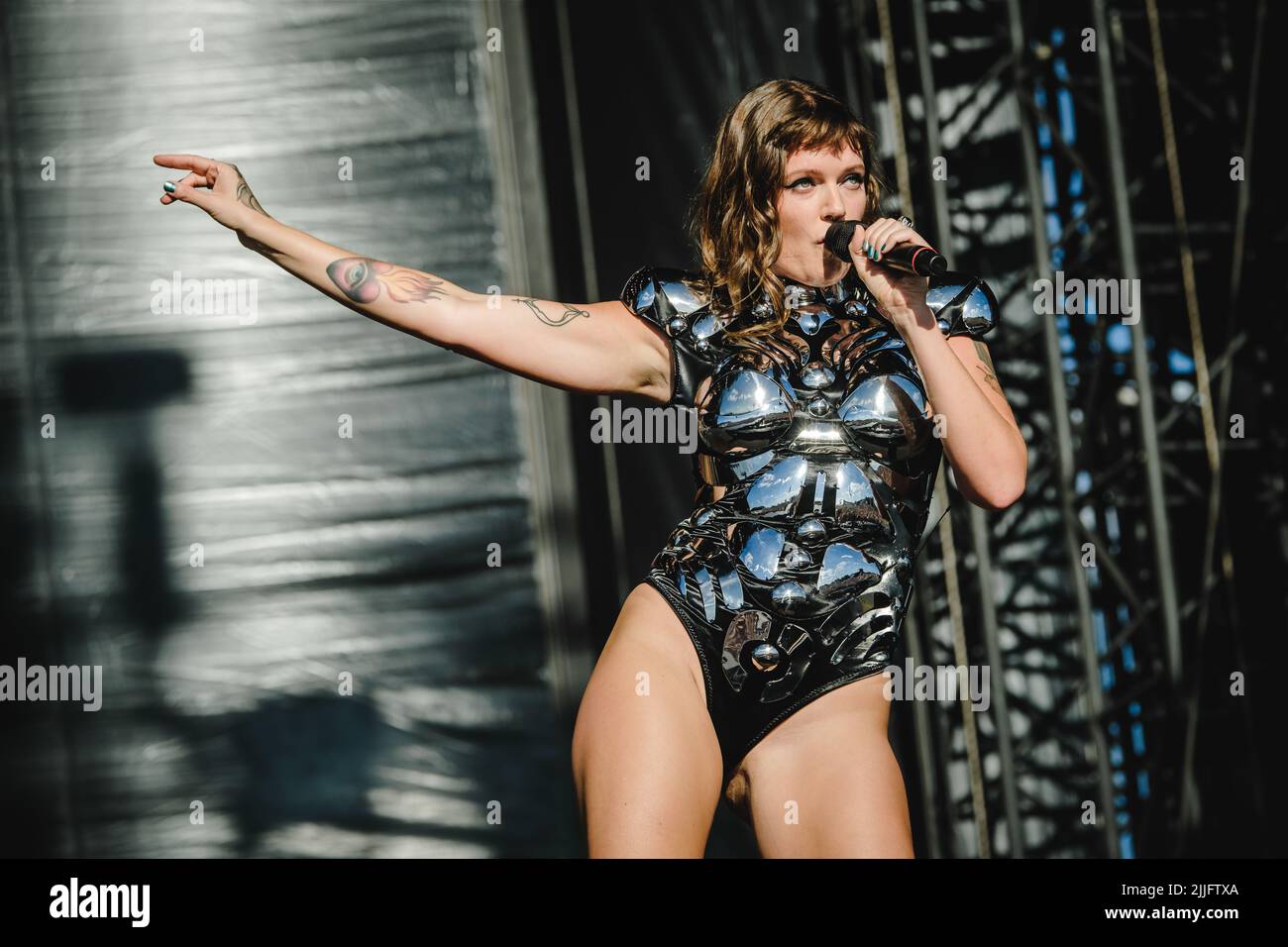 Stockholm, Sweden. 02nd, July 2022. The Swedish singer and songwriter Tove  Lo performs a live concert