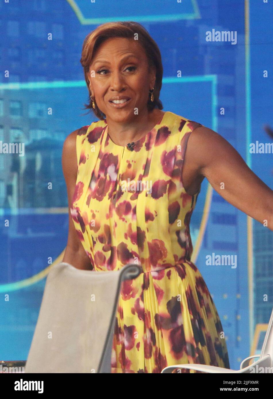 July 25, 2022 Robin Roberts on the set of Good Morning America in New