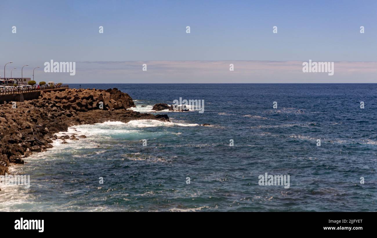 An der Küste von Garachico, Teneriffa, Spanien Stock Photo
