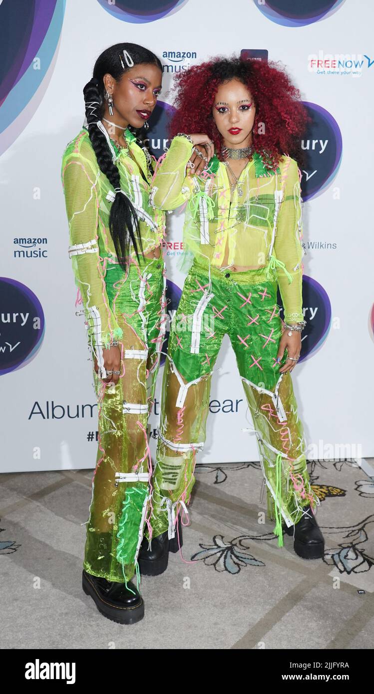 Amy Love (left) and South of Nova Twins attending the announcement of the shortlist for
