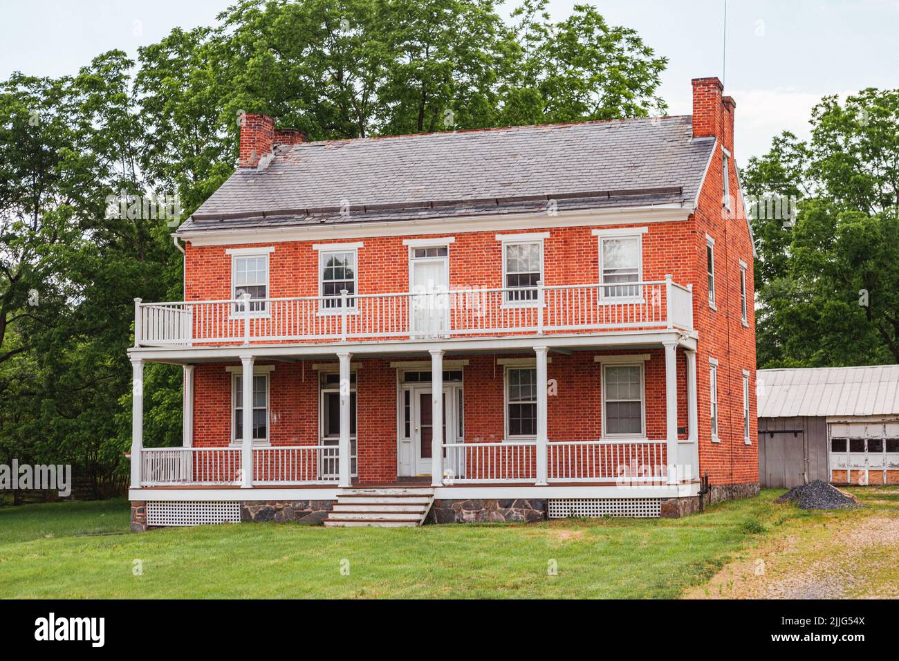 Gettysburg, PA, USA - June 2, 2012: The Josiah Benner Farm was used as a field hospital during the Battle of Gettysburg. Stock Photo