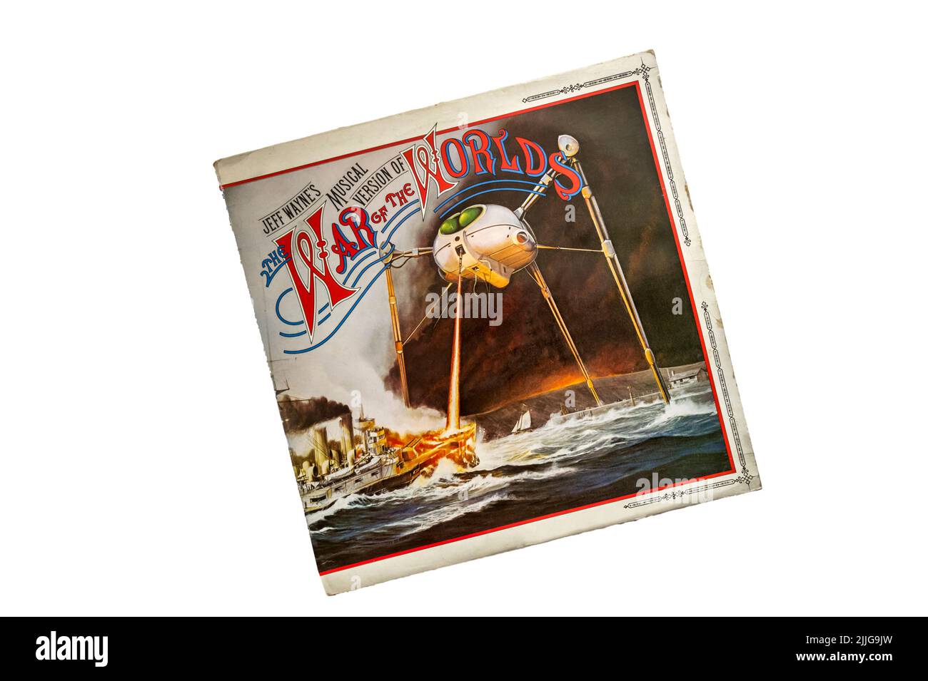 A copy of Jeff Wayne's Musical Version of The War of the Worlds.  Released in 1978. Stock Photo