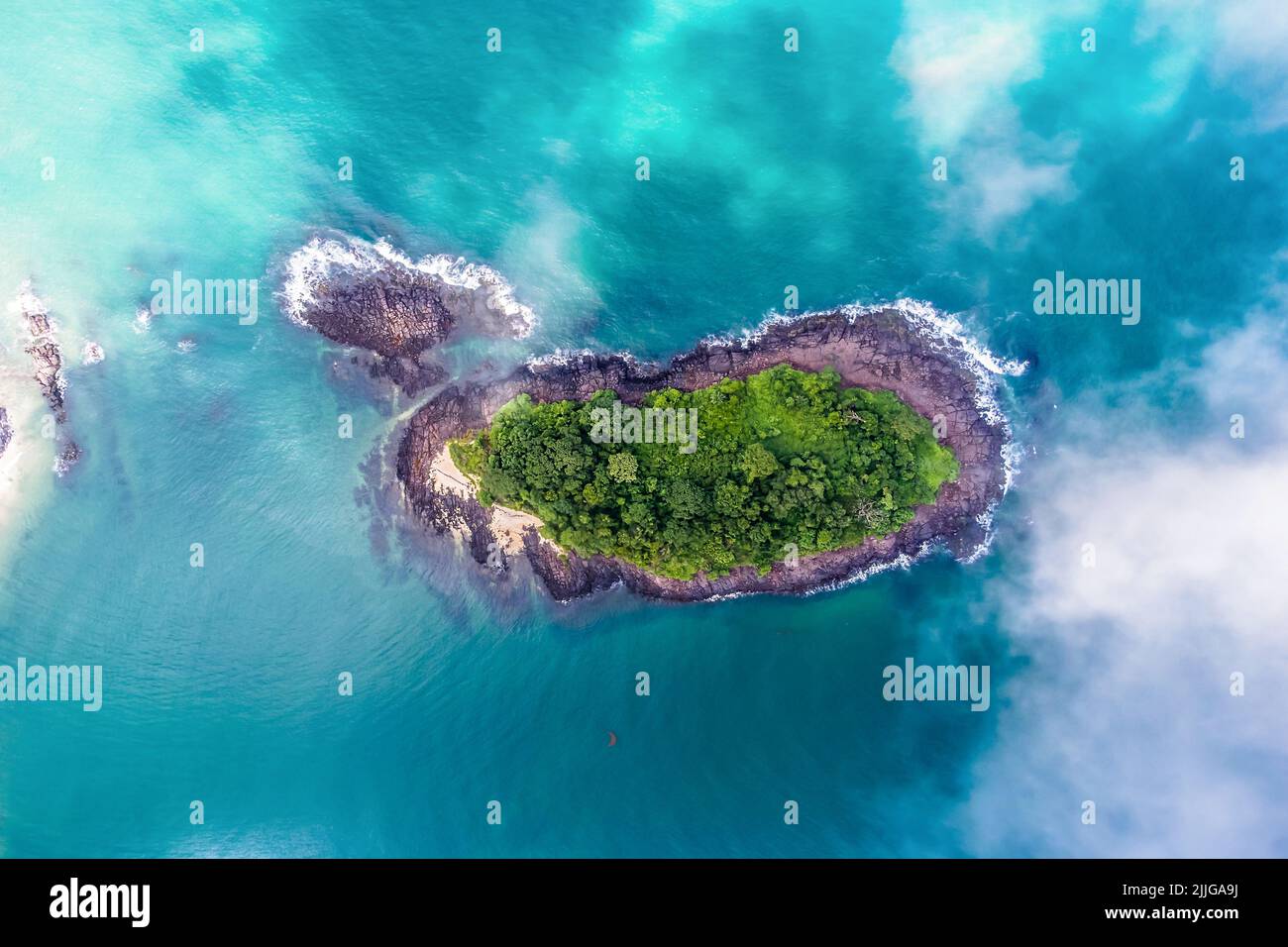 This little island called umaro island at Bureh beach, Sierra Leone