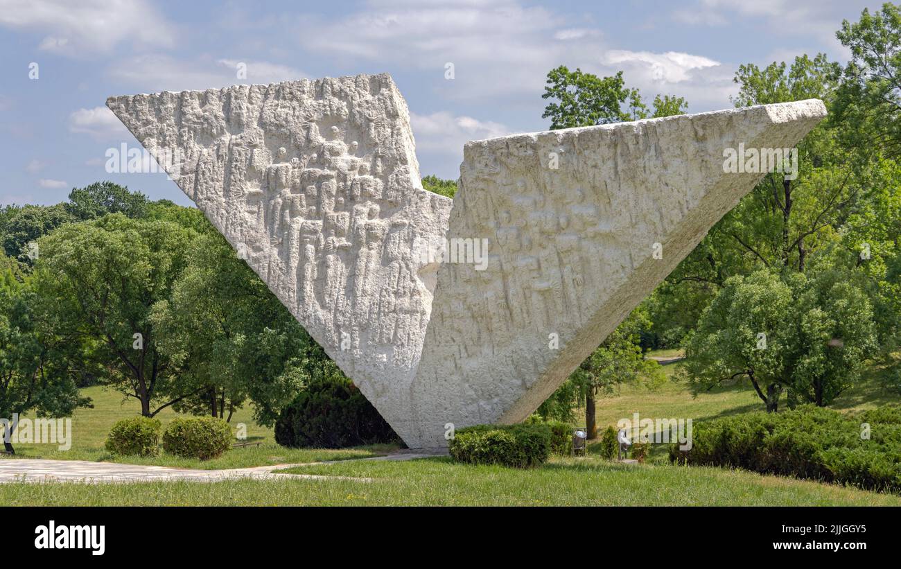 Kragujevac, Serbia May 26, 2022 Interrupted Flight Monument to the