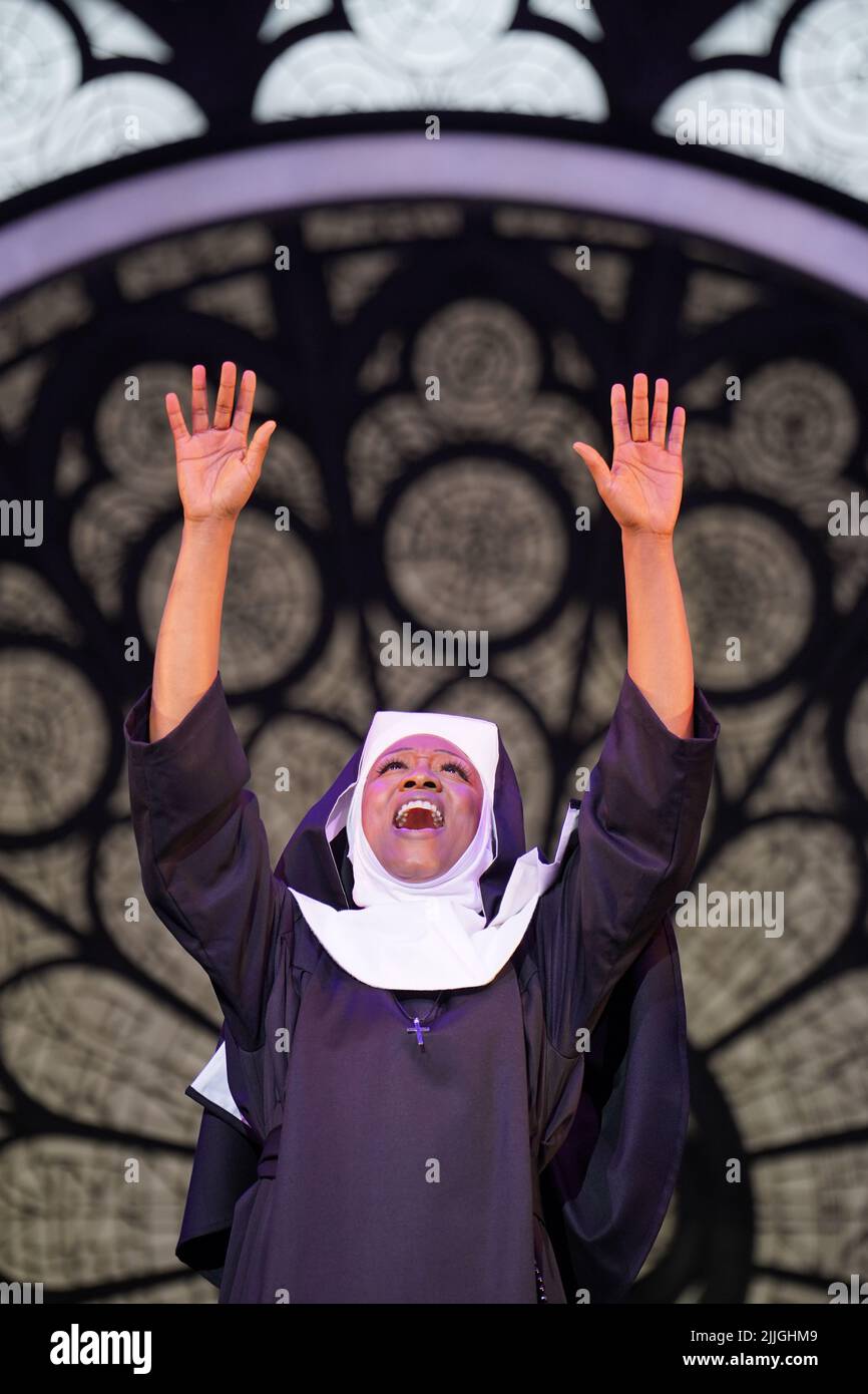 Beverley Knight performing in a preview ahead of the upcoming West End production for Sister Act The Musical at the Eventim Apollo, London. Picture date: Tuesday July 26, 2022. Stock Photo