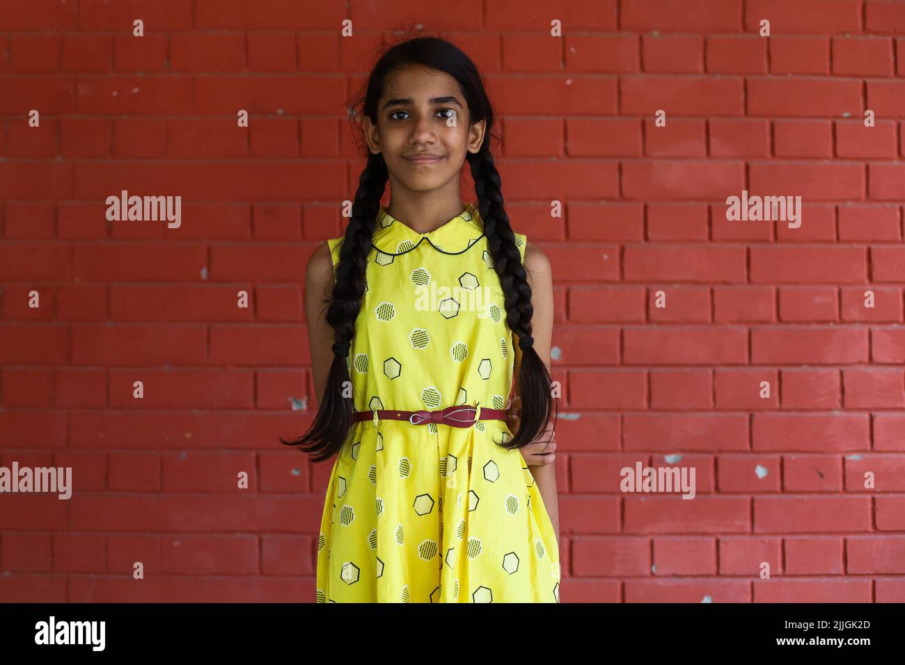 New Delhi, India. 24th July, 2022. Yashvi Chopra, 10 years old, shows