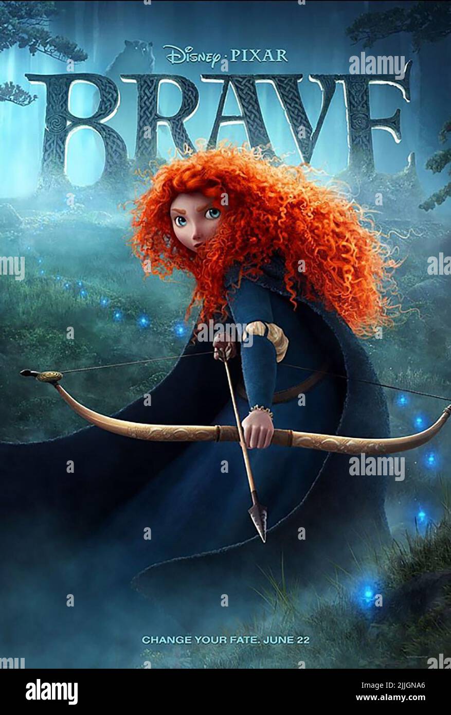 PRINCESS MERIDA POSTER BRAVE 2012 Stock Photo Alamy