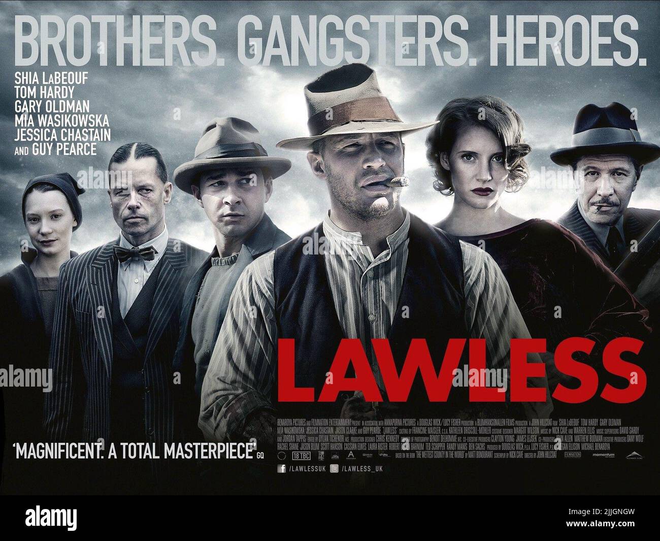 MIA WASIKOWSKA, GUY PEARCE, SHIA LABEOUF, TOM HARDY, JESSICA CHASTAIN