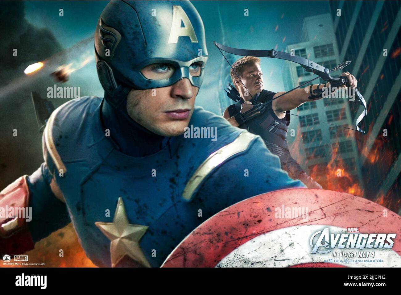 EVANS,POSTER, THE AVENGERS, 2012 Stock Photo