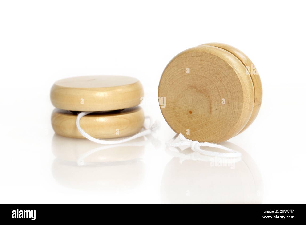 Yoyos on the white background with reflection Stock Photo Alamy