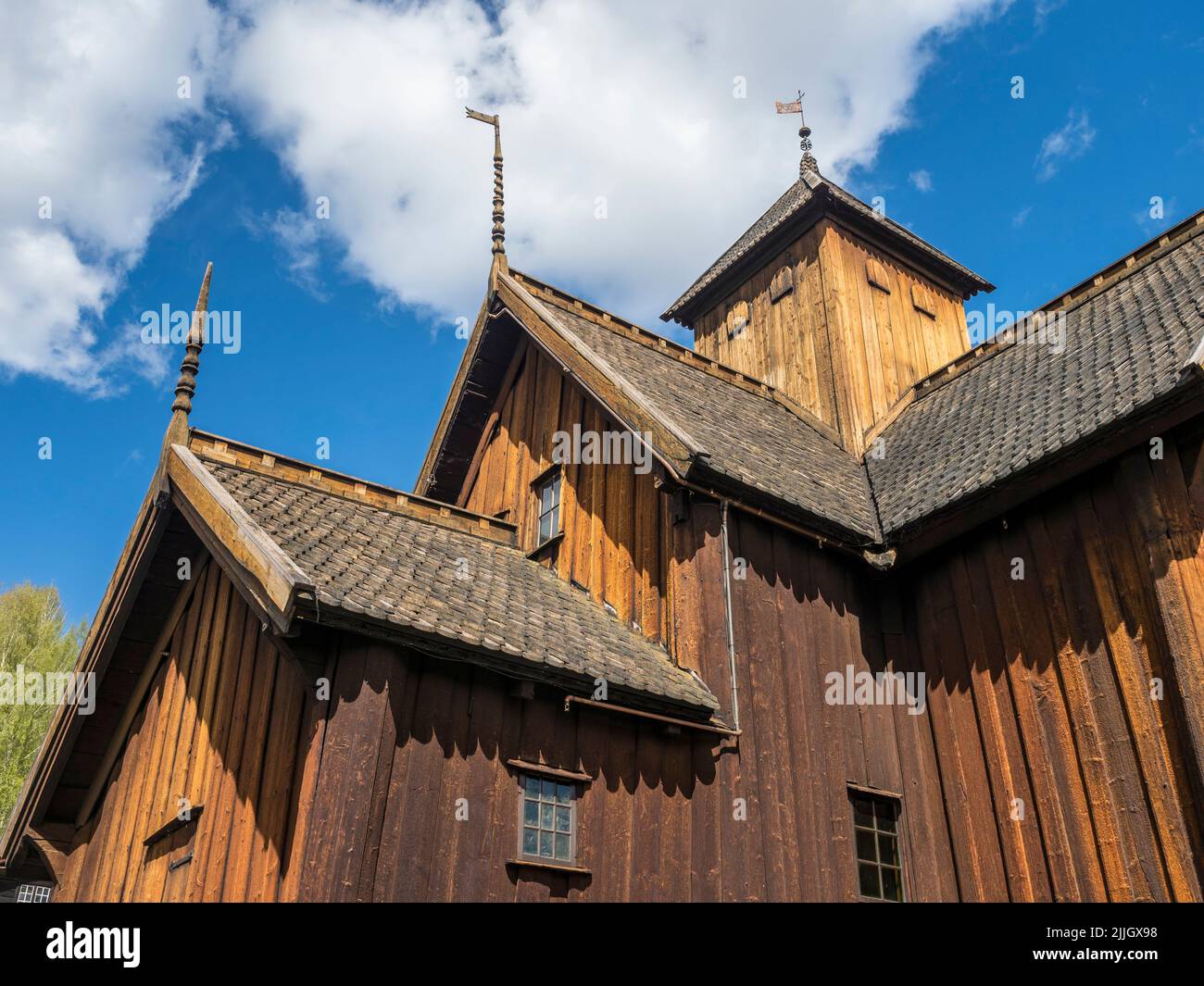 Uvdal stave church, Norway Stock Photo