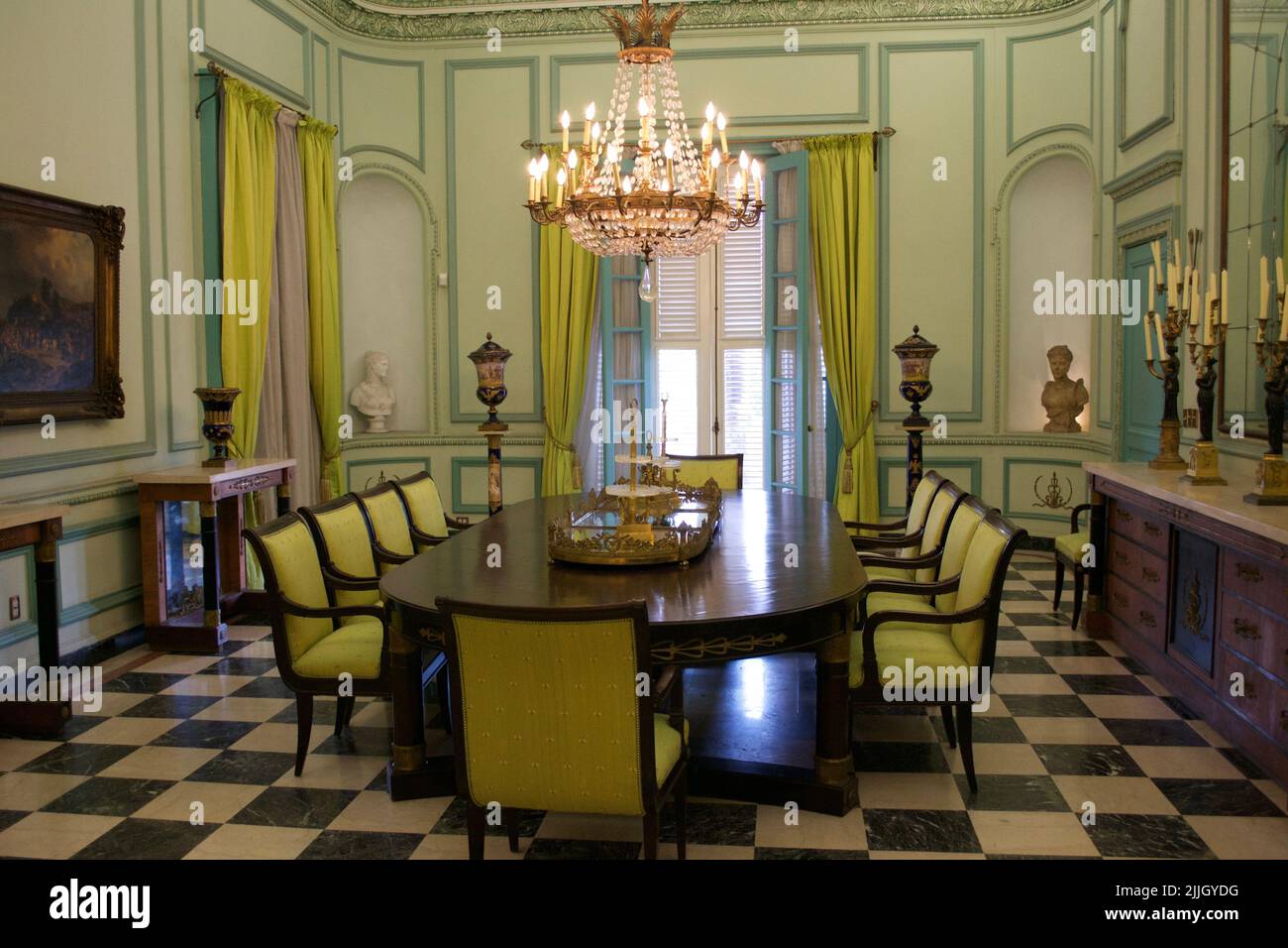 Fine Dining Table and Chairs Stock Photo Alamy