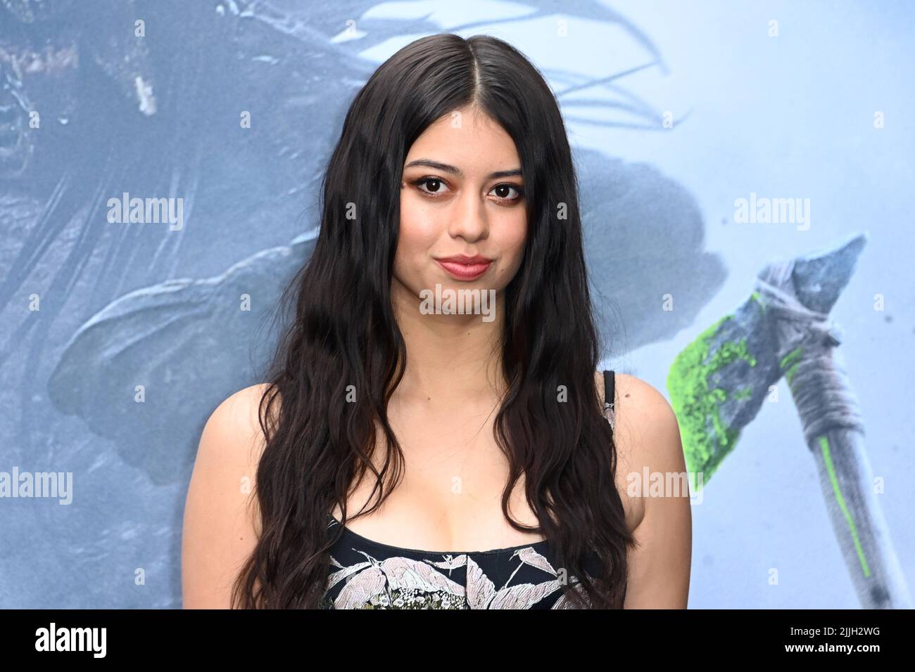 London, UK. 26 July 2022. Amber Midthunder attending the UK Gala screening of Prey at Vue West End, Leicester Square, London. Picture date: Tuesday July 26, 2022. Photo credit should read: Matt Crossick/Empics/Alamy Live News Stock Photo