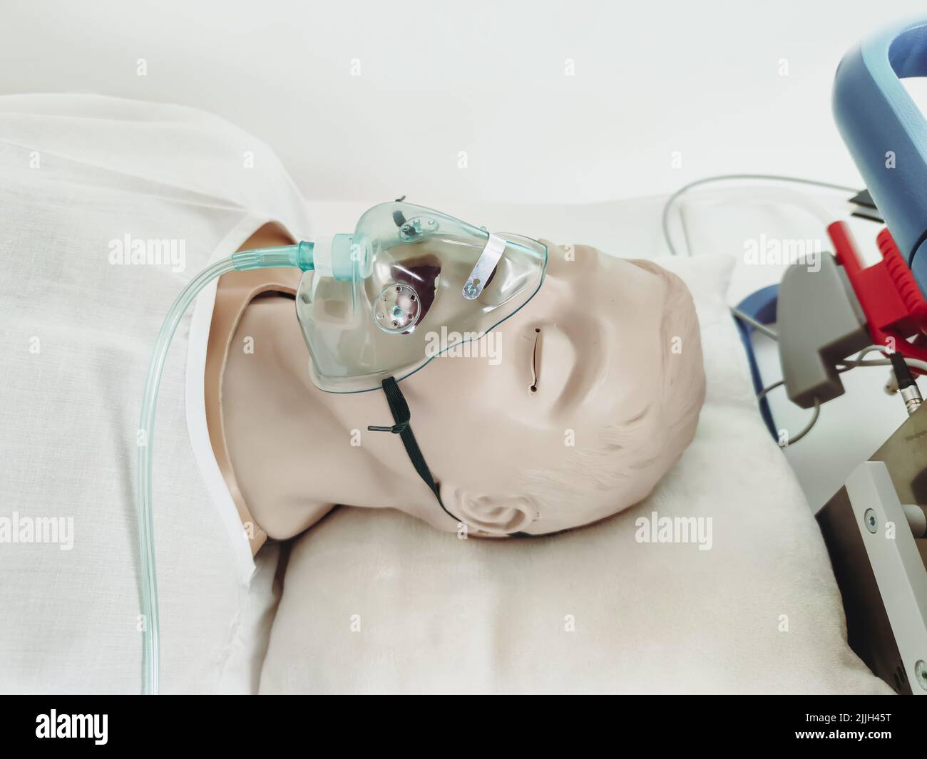 artificial pulmonary ventilation, ventilator machines in hospital, plastic figure, photo Stock Photo
