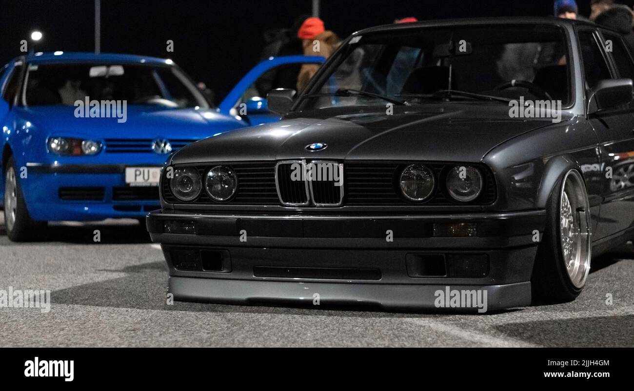 Details of car meet in Croatia Stock Photo Alamy