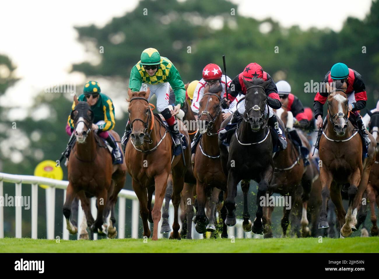 Magic Chegaga ridden by Colin Keane wins the fourth race during day two of the Galway Races Summer Festival 2022 at Galway Racecourse in County Galway, Ireland. Picture date: Tuesday July 26, 2022. Stock Photo