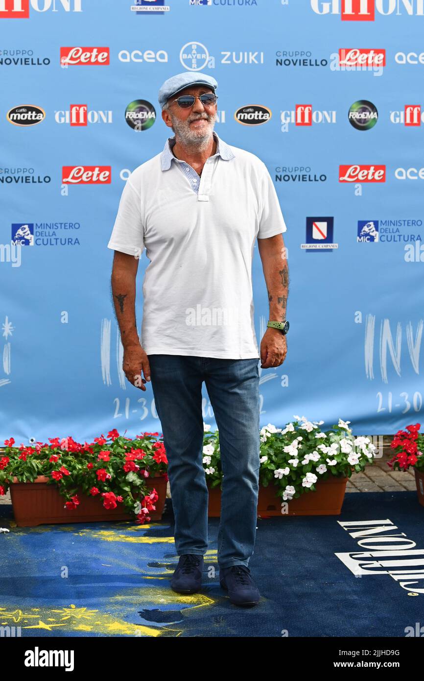 GIFFONI VALLE PIANA, ITALY - JULY 26: Patrizio Rispo attend the ...