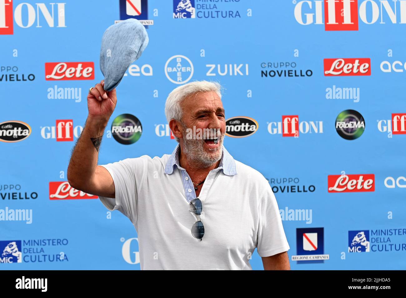 GIFFONI VALLE PIANA, ITALY - JULY 26: Patrizio Rispo attend the ...