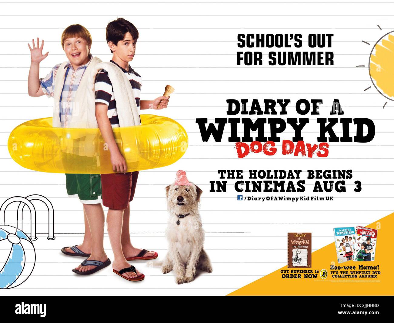 RELEASE DATE: March 19, 2010. MOVIE TITLE: Diary of a Wimpy Kid. STUDIO:  Twentieth Century Fox Films. PLOT: Live-action adaptation of Jeff Kinney's  illustrated novel about a wise-cracking junior high school student.