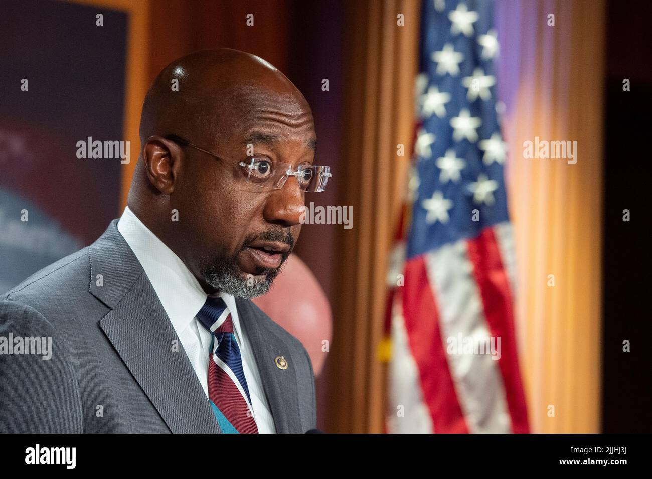 United States Senator Raphael G. Warnock (Democrat of Georgia) offers