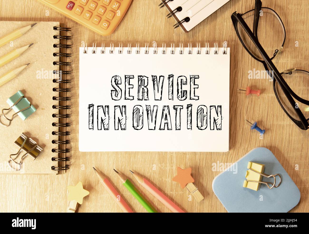 Text sign showing Service Innovation. Conceptual photo Improved Product ...