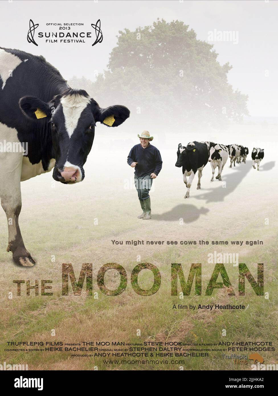 HOOK,COWS, THE MOO MAN, 2012 Stock Photo