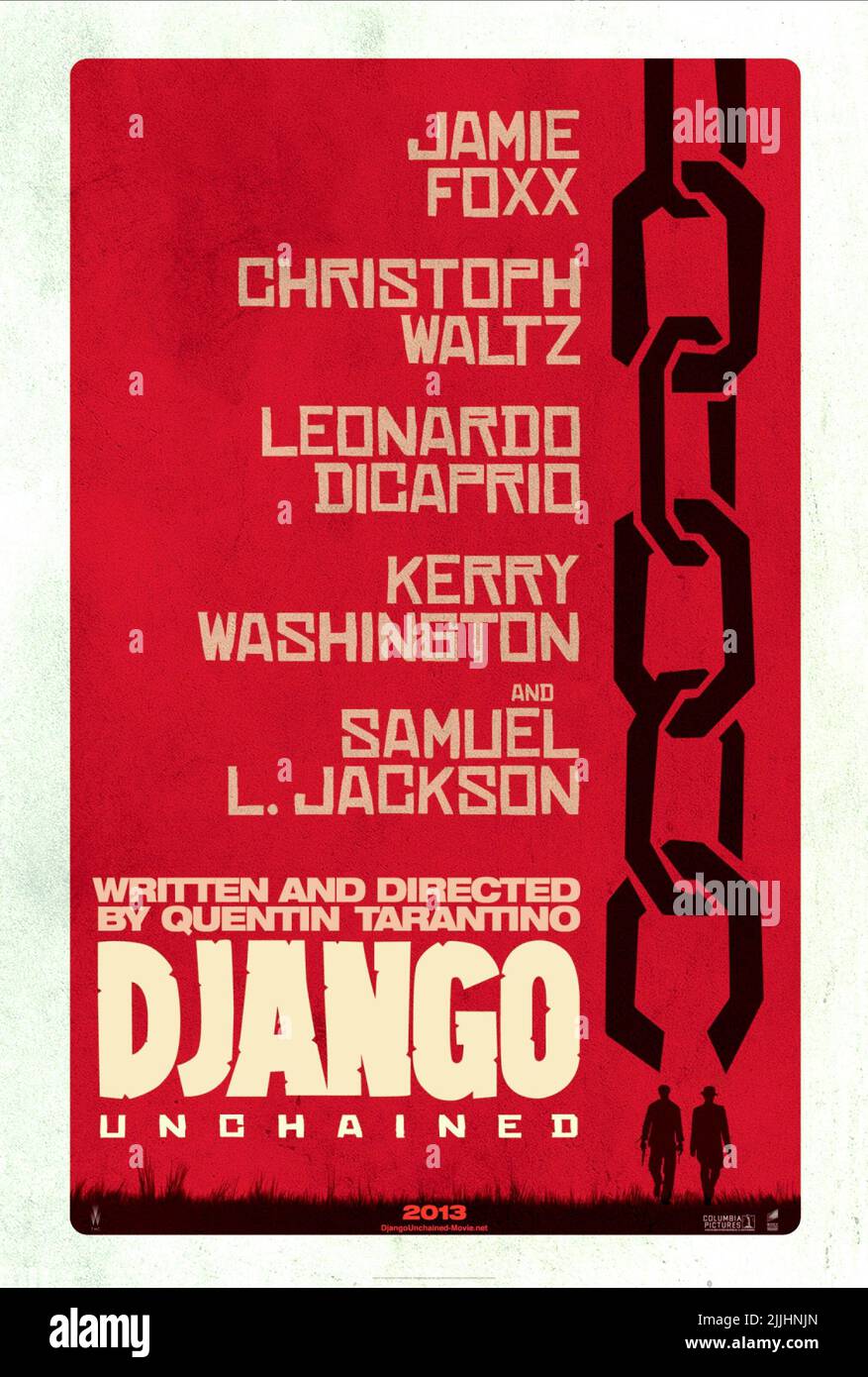 MOVIE POSTER, DJANGO UNCHAINED, 2012 Stock Photo