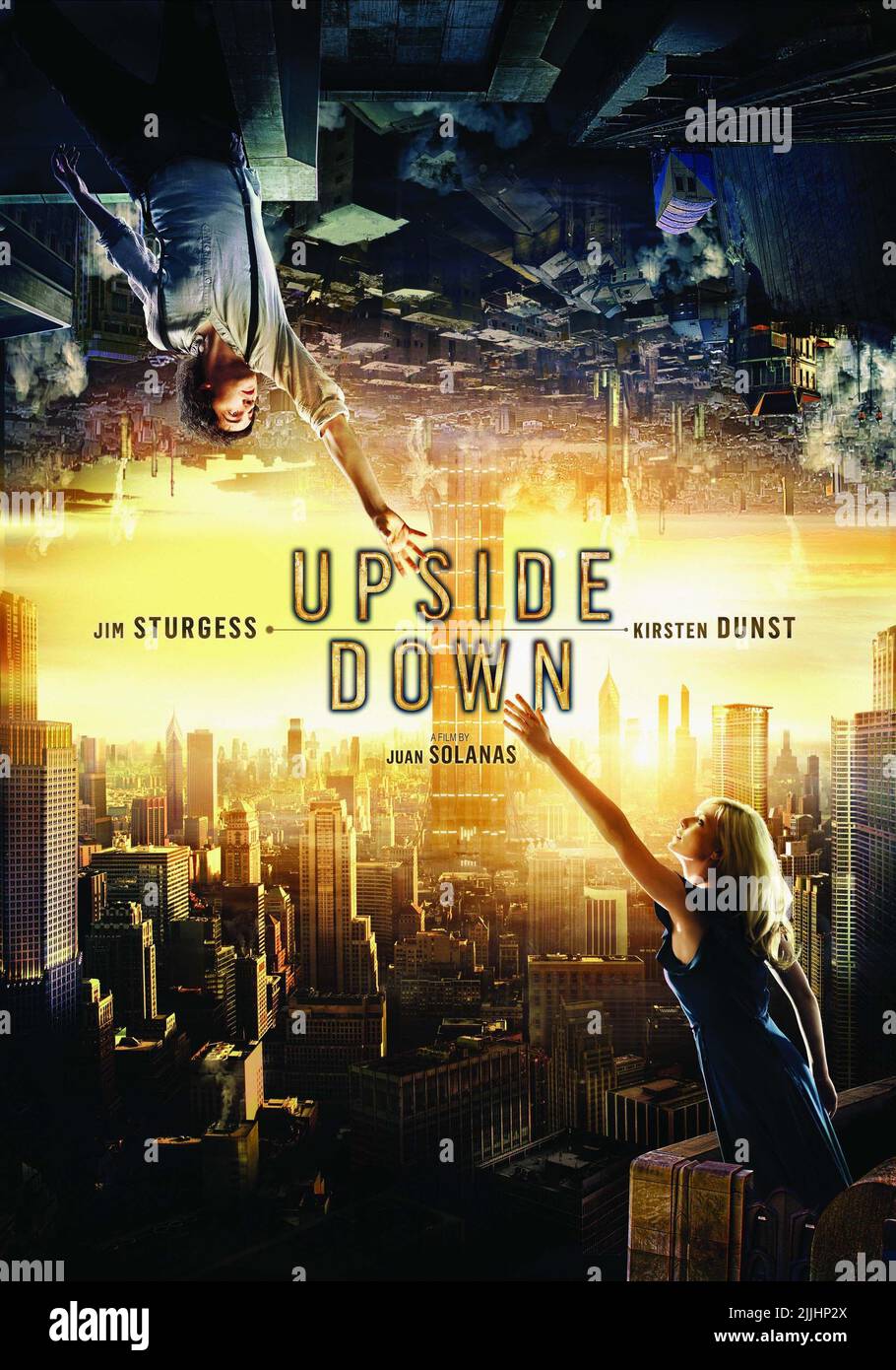 JIM STURGESS, KIRSTEN DUNST POSTER, UPSIDE DOWN, 2012 Stock Photo - Alamy